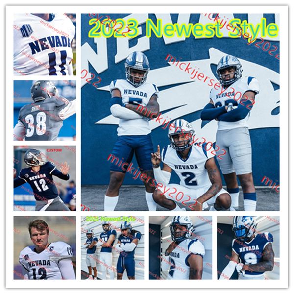 

sean dollars 2023 nevada wolf pack football jersey custom stitched mens youth shane illingworth darion green-warren eli'jah winston bre, Black