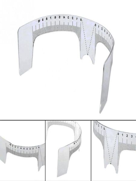 

new eyebrow grooming stencil shaper ruler measure tool makeup reusable eyebrow ruler tool measures 8922467