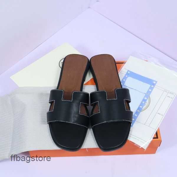 

women oran flip designer lady sandal flops slippers summer beach leather classic flat men sandal luxury slides szz9