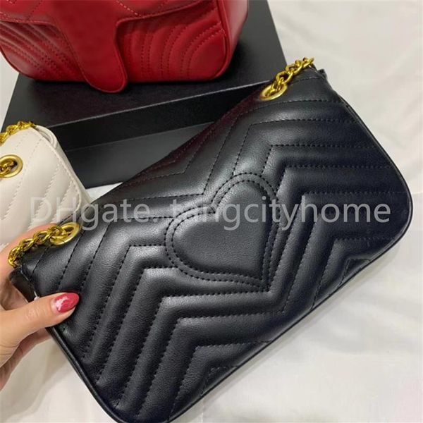 

luxury designer womens cross body bags one shoulder messenger bags ladies metal chain classic square small heart shape lingge bag203p