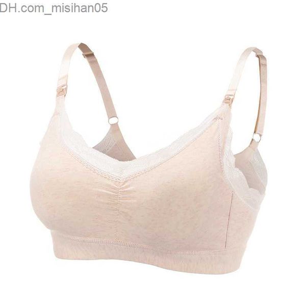 

maternity intimates four seasons large cotton wireless pregnant women's nursing bra suitable for pregnant women's breast feeding u, White