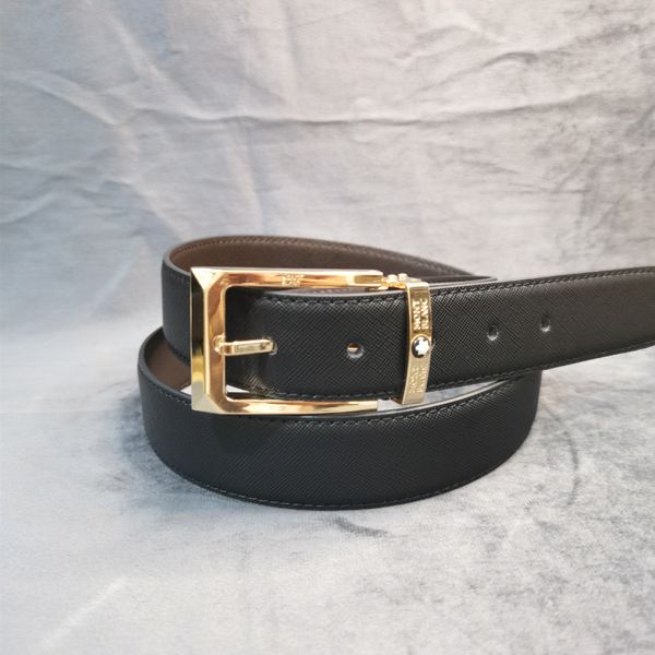 

designer men belt for men luxury new minimalist fashion trend men's leather belt cowhide needle buckle business casual belt with gift b, Black;brown