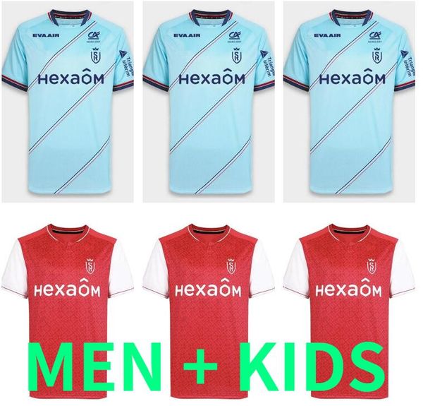 

2023 2024 stade de reims soccer jerseys 23 24 balogun flips ito football shirts sierhuis abdelhamid zeneli van bergen cajuste maolida matusi, Black;yellow