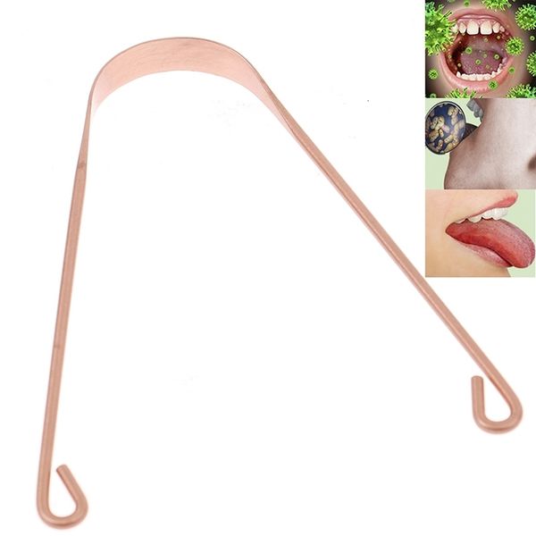 

back massager pure copper tongue scraper cleaner thick ayurvedic dental hygiene oral care 15pcslot 230729