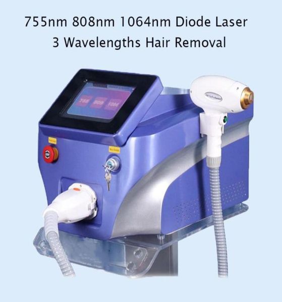

diode hair removal beauty machine 3 wavelength specializes in three different skin tones2169756, Black