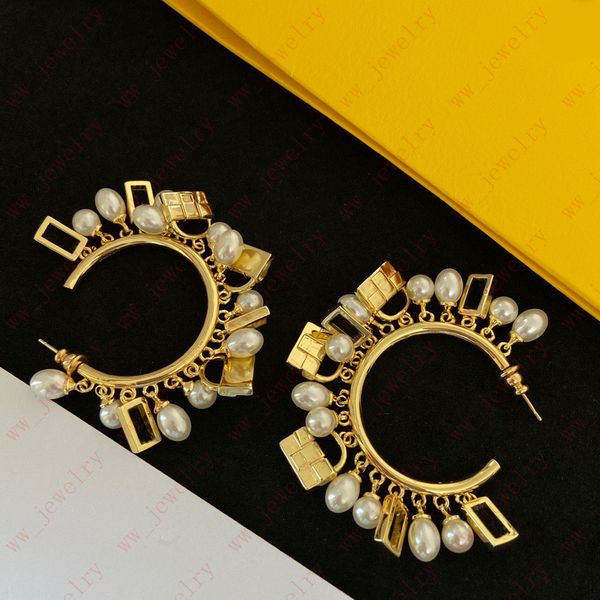 

metallic pearl handbag pendant earrings hoop huggie, luxury jewelry designer women's earrings, wedding banquet, party, dance, valentine, Golden;silver