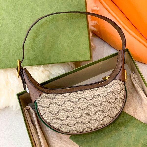 

nylon ophidia crossbody half moon bag women's mens classic totes messenger clutch bags luxury underarm designer hand bag mini zipper sh