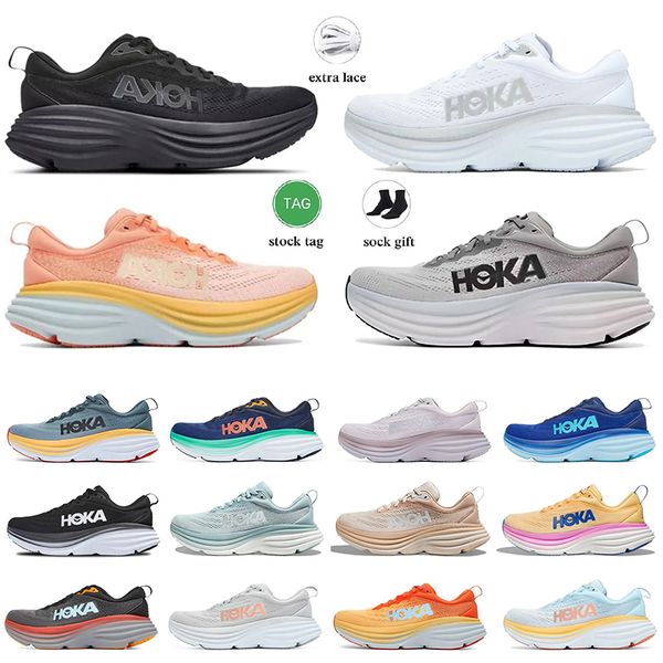 

hokas one bondi 8 clifton running shoes for men womens ultralight midsole platform shoe accepted shock absorption highway climbing designer
