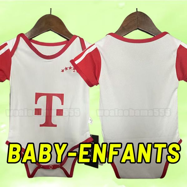 

baby 23 24 bayern munich soccer jerseys de ligt sane 2023 2024 football shirt hernandez goretzka gnabry kimmich lewandowski kids kits enfant, Black;yellow