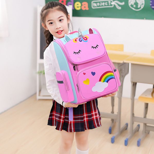 

backpacks children s boys girls bag in grades 1 and 2 aged 6 12 waterproof primary schoolbag 230731
