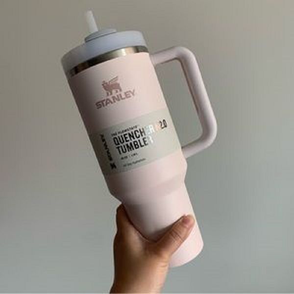 

dhl stanley h2.0 40oz stainless steel tumblers cups with silicone handle lid and straw 2nd generation big capacity car cups vacuum insulated