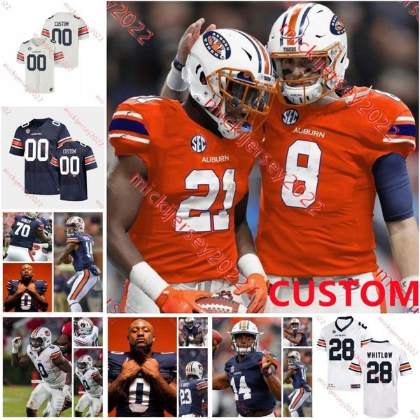 

jackson barkley auburn tigers football jersey zykeivous walker payton thorne hank brown john colvin justin rogers mens custom stitched aubur, Black