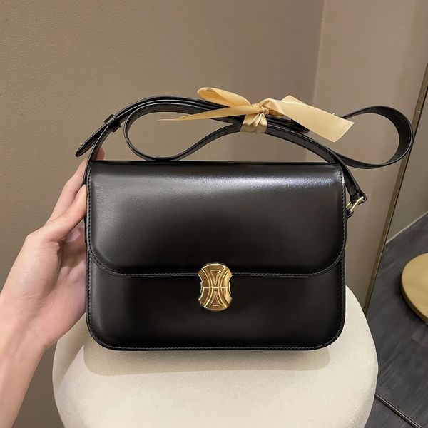 

fashion 2023 teen triomphe celiny handbag envelope bags straps luxury designer square tote crossbody clutch bag womens men genuine leather h