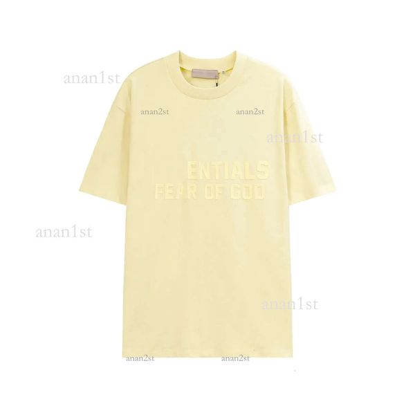 

5a 2023 ess mens t-shirts designer essentail womens tees short summer fashion casual with letter superior qualityl t shirt, White;black
