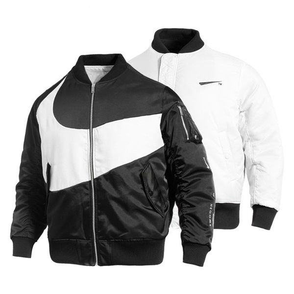 

men varsity jacket reversible designer jacket cotton windbreaker long sleeve letterman jacket jumper blazer outerwear coats sportswear trous, Black;brown