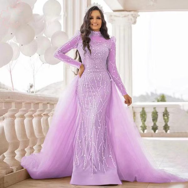 

2023 shiny sequined mother of the bride dresses gown detachable sweep plus size mother's dresses kaftan off shoulder long wedding guest, Black;red