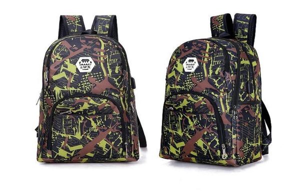 

2020 out outdoor bags camouflage travel backpack computer bag oxford brake chain middle school student bag many colors1177097