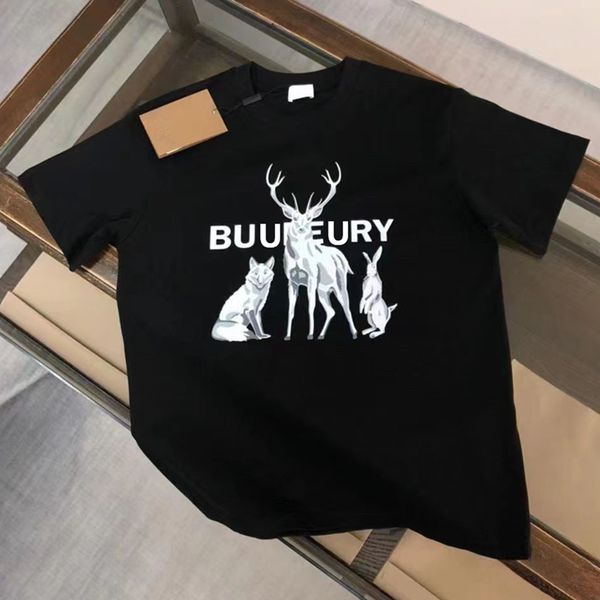 

men's and women's designer t-shirts loose fashion brand summer casual luxury clothing street clothing t-shirts, White;black