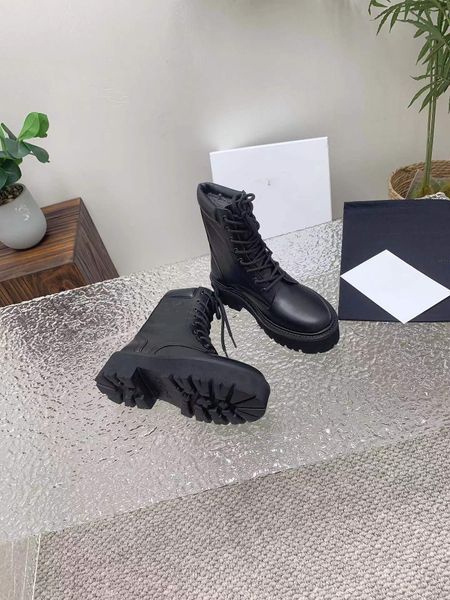

luxury designer brand autumn and winter martin boots original customized cowhide/fabric/big sole popular short boots women's boot facto, Black