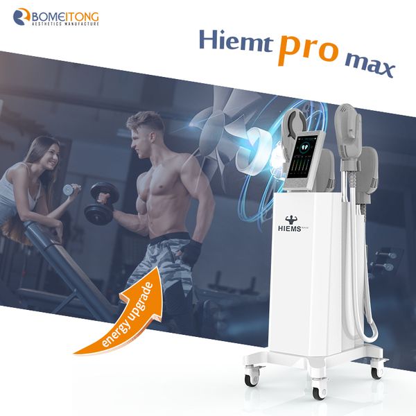 

2023 lastest ems machine 4 handle emslim hiemt body shape slim machine 1 years warranty logo customization