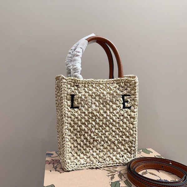 

summer woven bag beach tote straw designer bag womens handbag casual basket purses lady messenger cross body bags 230731