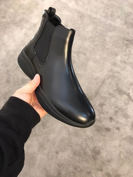 

famous winter brand men's alpinono ankle boot luxury booty suede leather brown black lug sole men motorcycle boots cool party dress
