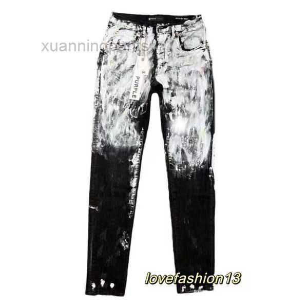 

purple jeans ksubi exclusive correct elastic long men's summer new style 70pq, Blue