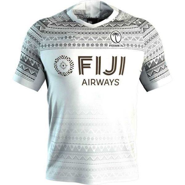 

2020 fiji home rugby jersey shirt size s-m--xl-xxl-3xl-4xl-5xl, White;black