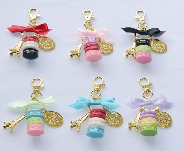 

2016 alloy gold plated france laduree macaroon macaron effiel tower keychain fashion keyring key chain gifts6583600, Slivery;golden