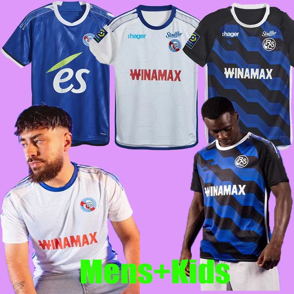 

23 24 rc strasbourg alsace soccer jerseys sylla gameiro sanson maillot de foot lienard diarra home 2023 diallo bellegarde aholou football sh, Black;yellow