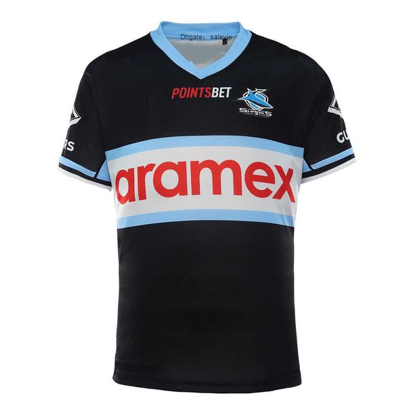 

2022/23 cronulla sharks away rugby jersey shirt size s--5xlt16g, White;black