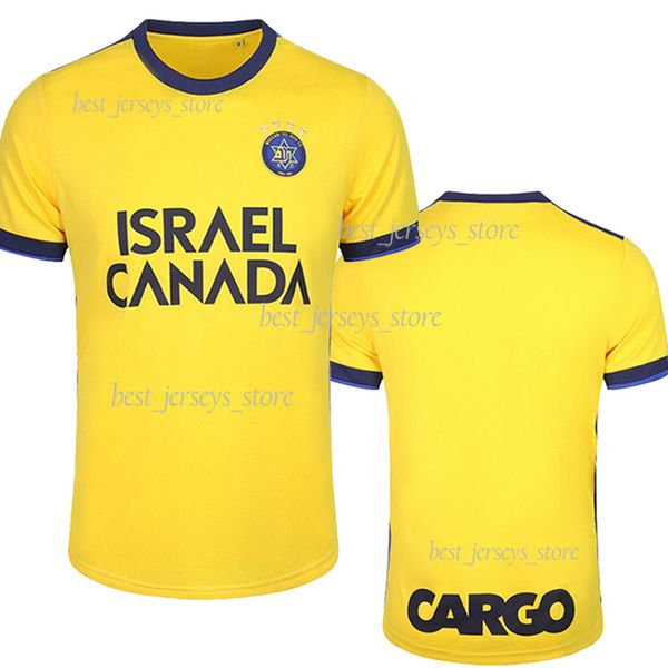 

23/24 maccabi tel aviv home soccer jerseys 2023 2024 nachmias perica biton kuwas yeini geraldes football shirt, Black;yellow