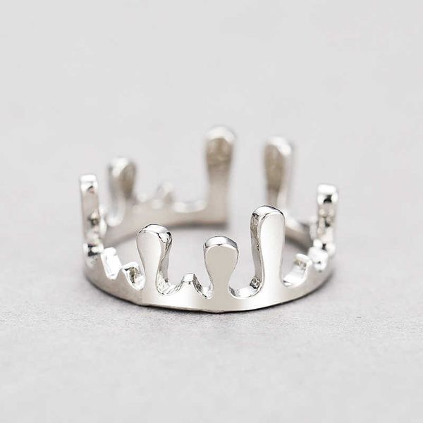 

simple crown irregular rings for men and women trendy hip hop charm ring jewelry gift gold retro silver color finger ring c8fr