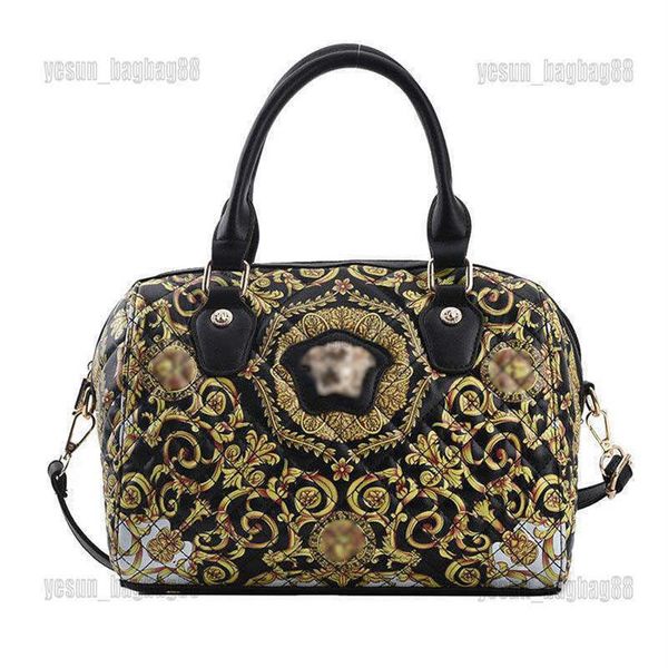 

luxury designer boston handbag versages tote bag female letter printing high-capacity crossbody bag shoulder lady wallet postman p257m