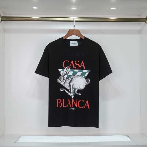 

designer mens designer t shirt casablanca woman t-shirts casa fashion 100% cotton short sleeve street style men tshirt casablanc shirts 6 d5, White;black