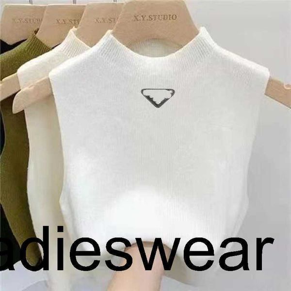 

jumper woman designer vest sweater womens vests sweaters spring fall loose letter round neck pullover knit waistcoats sleeveless waistcoat p, White
