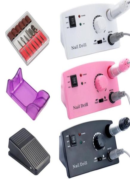 

3 color electric nail drill machine 35000rpm for manicure pedicure tips polishing with milling cutters professional nails efile9152563430