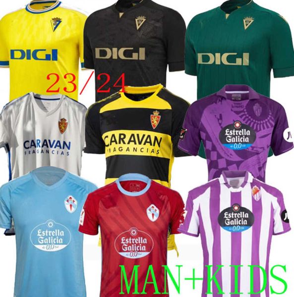 

23 24 real zaragoza cadiz valladolid soccer jerseys home man 2023 kagawa football shirts kids away camiseta de futbol carnaval sergi celta v, Gray