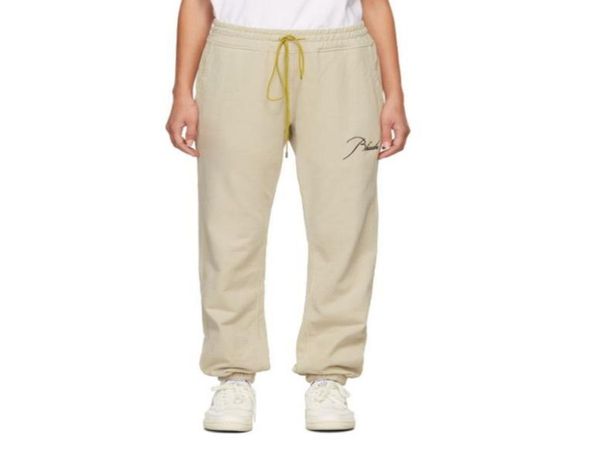 

embroidered trousers vintage drawstring terry sweatpants pants6746314, Black