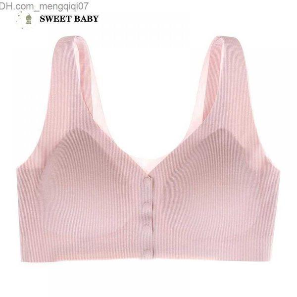 

maternity intimates pregnant women's bra special front button bra underwear lightweight washable seamless underwear in summer z230731, White