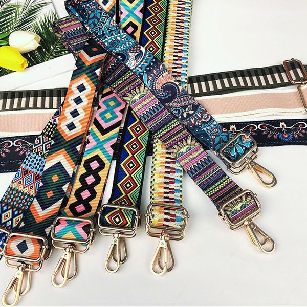 

bag parts accessories nyloncotton strap woman handbag wide colored straps for crossbody messenger shoulder adjustable 230731, Black