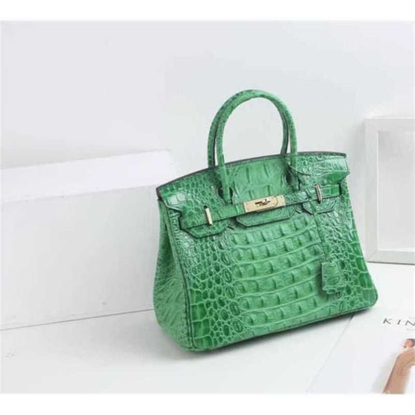 

5a h ermess birkins crocodile leather bags handbags designer bone pattern crossbody shoulder tote authentic brand women's genuine leath