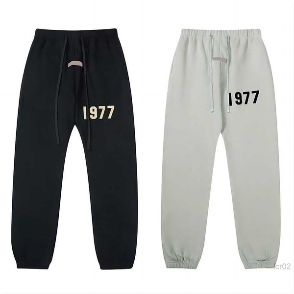 

designer mens essentail pants fashion casual letter reflective sweatpants jogging trousers hip pop streetwear essen quality sweatpan we, Black
