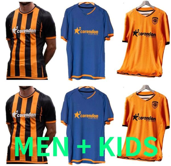 

23 24 hull city mens soccer jerseys home away 2023 2024 greaves allahyar sinik oscar seri ozan.tufan home football shirt short sleeve unifor, Black;yellow