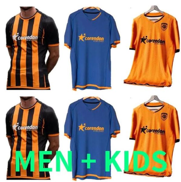 

23 24 hull city mens soccer jerseys home away 2023 2024 greaves allahyar sinik oscar seri ozan.tufan home football shirt short sleeve unifor, Black;yellow