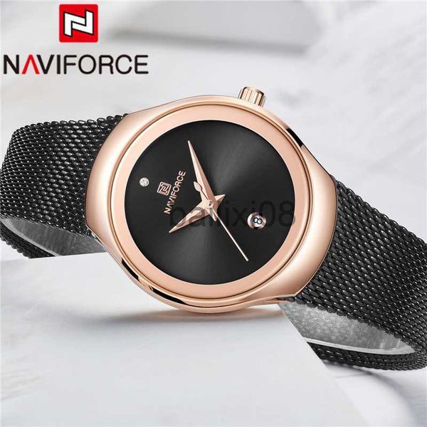 

other watches naviforce women watch business quartz watch lady stainless steel brand luxury waterproof female wristwatch girls clock 5004 j2, Slivery;black