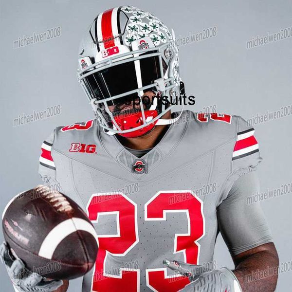 

2023 ohio state football jersey marvin harrison jr. sonny styles emeka egbuka j.t. tuimoloau jack sawyer treveyon henderson eddie george kyl, Black;red