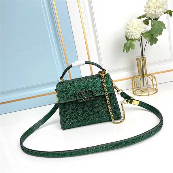 

v velatninio bag diamond bag bags mini designer for inlaid woman crystal chain handbag brass magnetic buckle shoulder bag versatile godswome