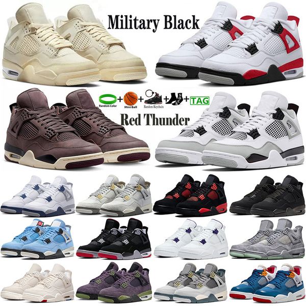 

jumpman 4 4s mens basketball shoes craft midnight navy military black university blue sail oreo red thunder black cat bred sports women snea