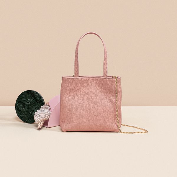 

barbie chic mini bag for women - premium grain leather, small square bag, pocket chain handbag, luxurious crossbody bag in soft leather